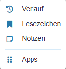Hinzugekommener Eintrag »Apps«
