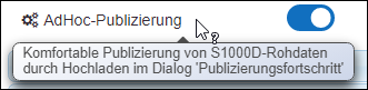 Option »AdHoc-Publizierung«