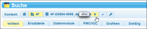 Variante »alles« beim Status