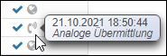 Kennzeichnung einer analogen Übermittlung