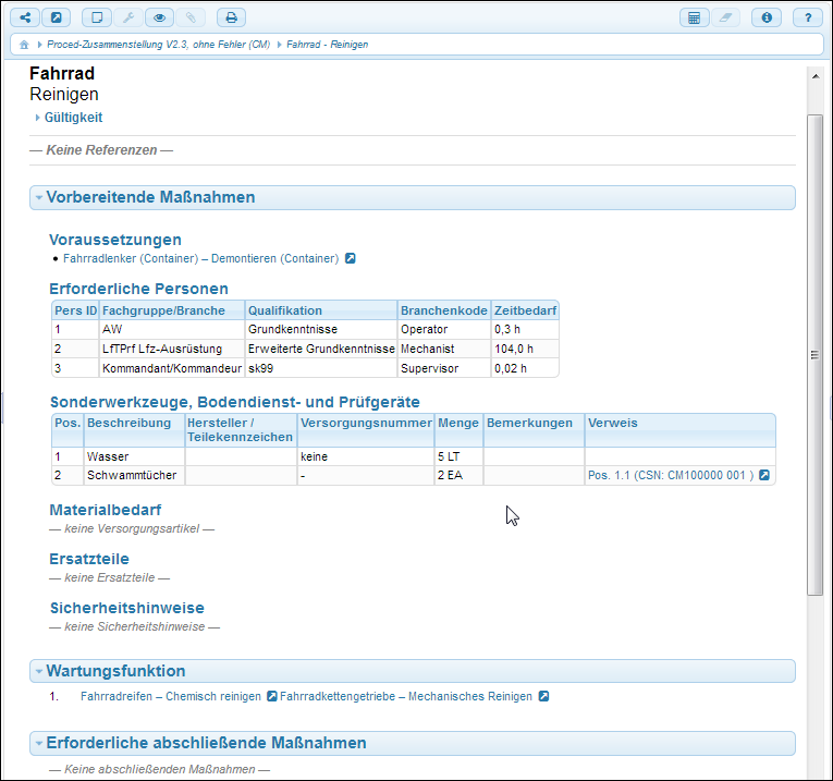 Beispiel für ein prozedurales Datenmodul