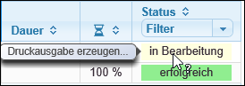 Druckausgabe erzeugen