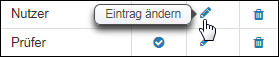 Eintrag ändern