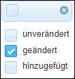 Filterkriterium »geändert«