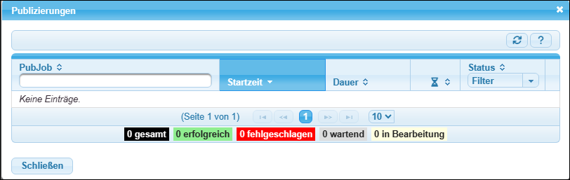 Es sind keine PubJobs vorhanden.
