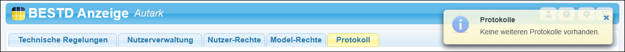 Es liegen keine weiteren Protokolle vor.