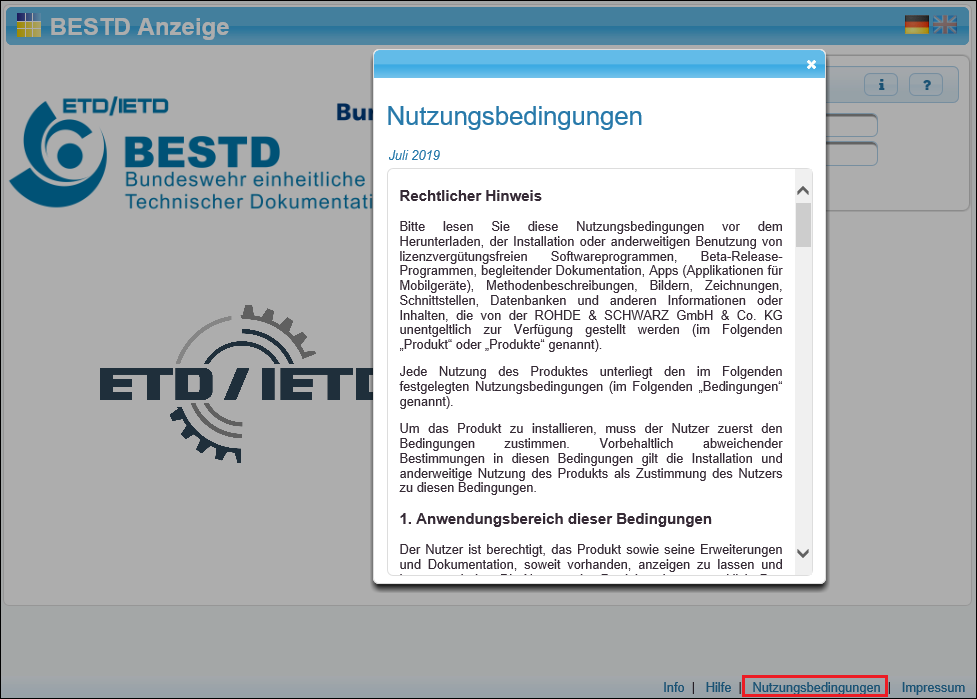 Nutzungsbedingungen