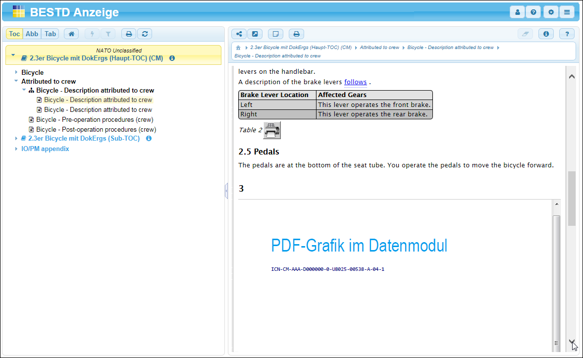 PDF-Dokument bei Verwendung der CGM-Styles