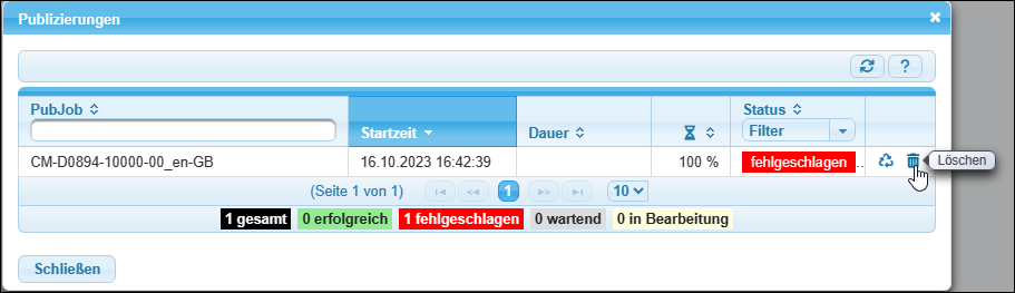 Löschen