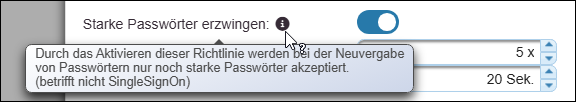Erläuterung zu starken Passwörtern