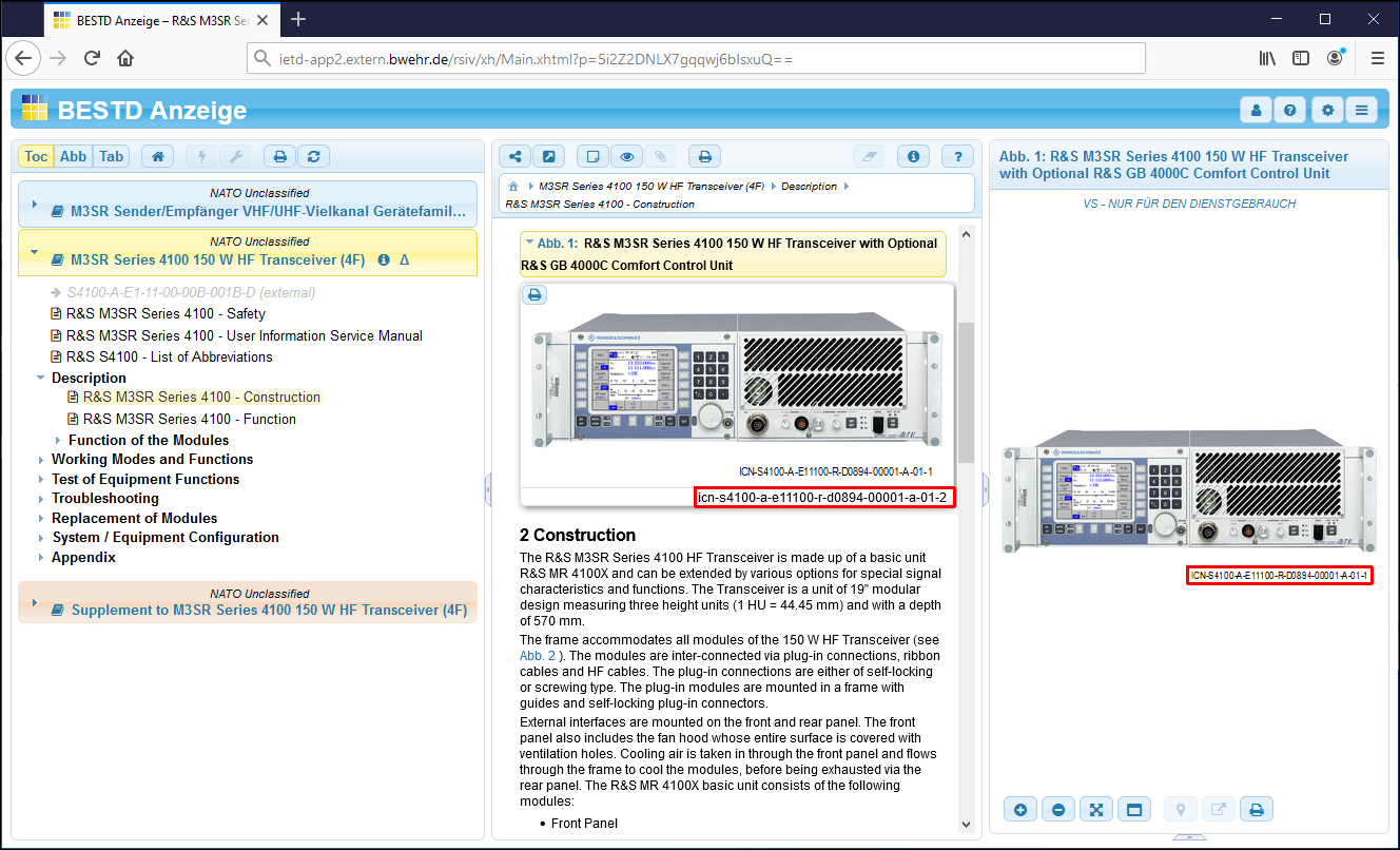 BESTD Anzeige öffnet direkt die im Direktlink angegebene »Seite«, d. h. das Datenmodul BESTD Anzeige öffnet direkt die im Direktlink angegebene »Seite«, d. h. das Datenmodul zum Direktlink.