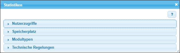 Die vier Statistiken – für einen Administrator