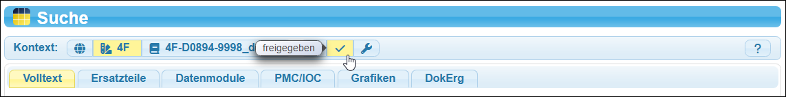 Variante »freigegeben« beim Status