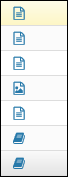 Symbole kennzeichnen den Typ des Datenmoduls.