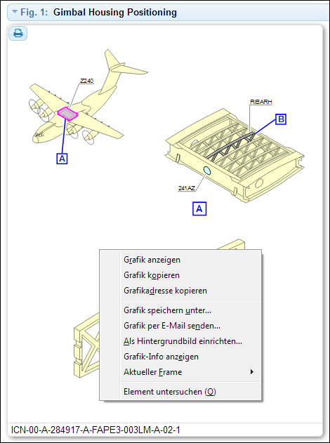 Kontextmenü zu einer Grafik beim Browser Mozilla Firefox