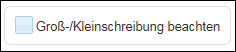 Groß-/Kleinschreibung