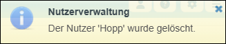 Schließen der Meldung