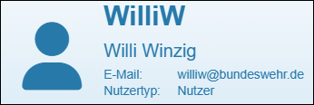 Nutzertyp = Nutzer (d. h. ein »gewöhnlichen Nutzer«)